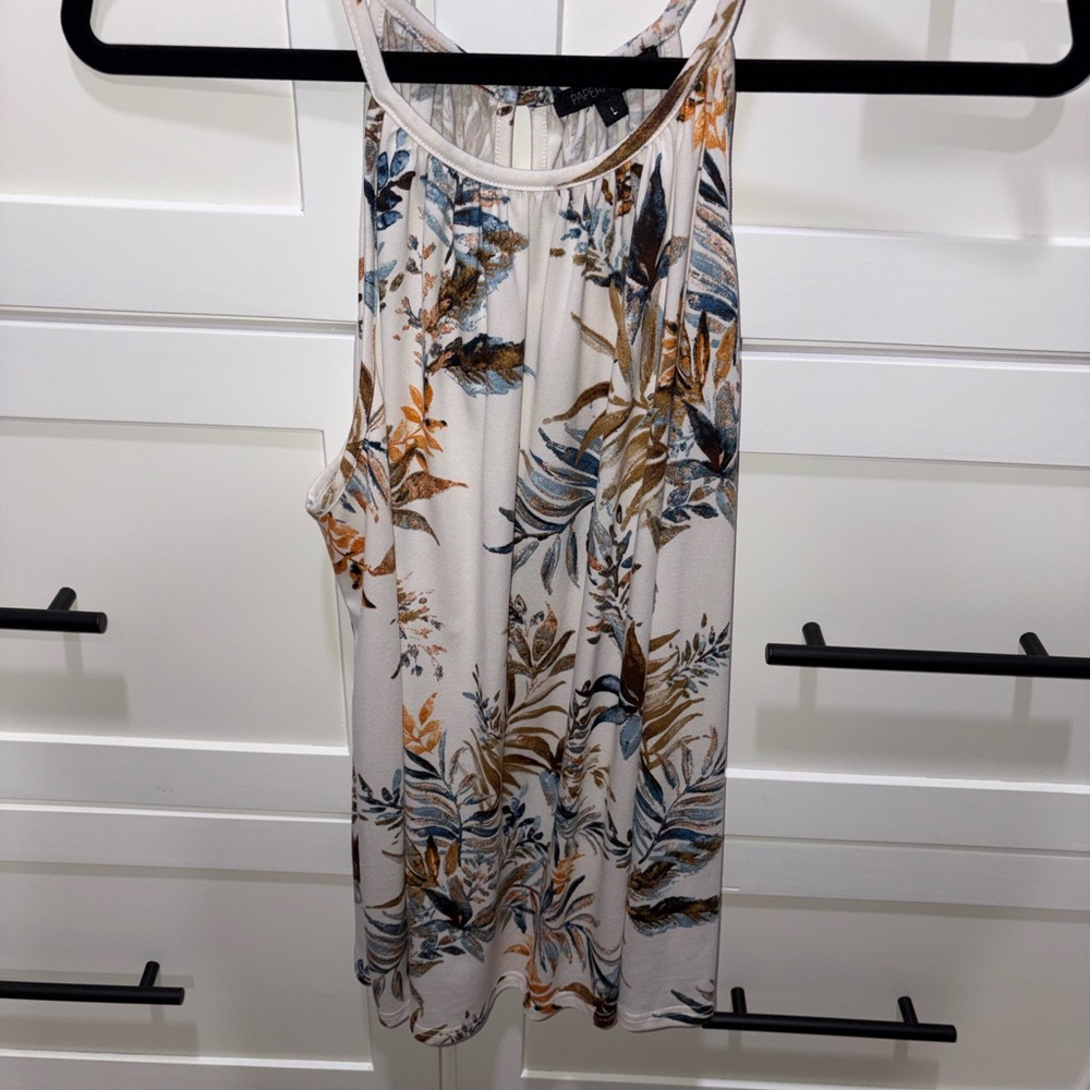 Papermoon Multicolor Patterned Sleeveless Top